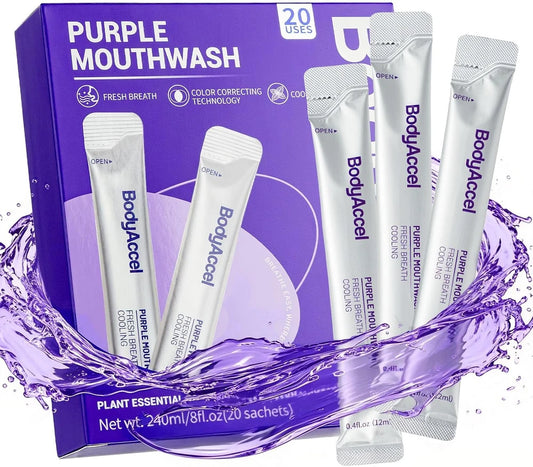 BodyAccel Purple Color-Correcting Mouthwash